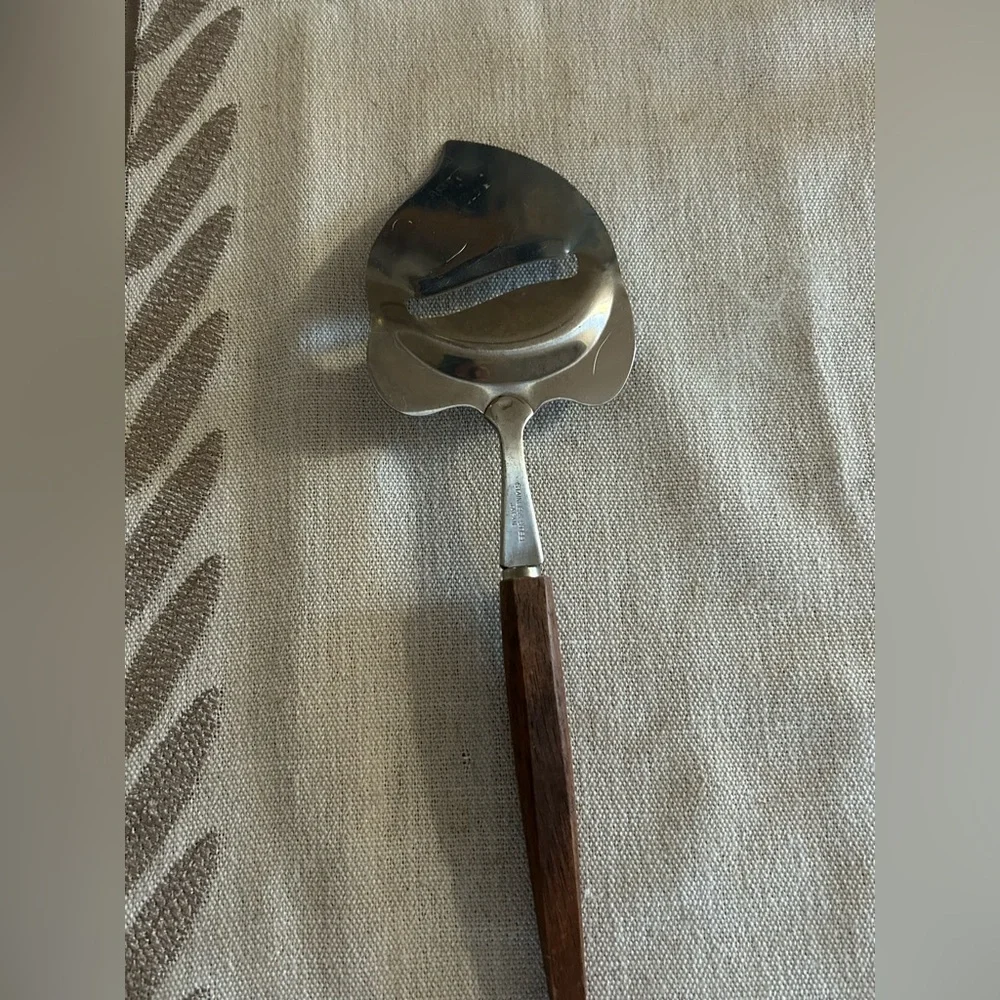 Vintage Stainless Steel Cheese Slicer With Wood Handle Japan kitchen Utensil